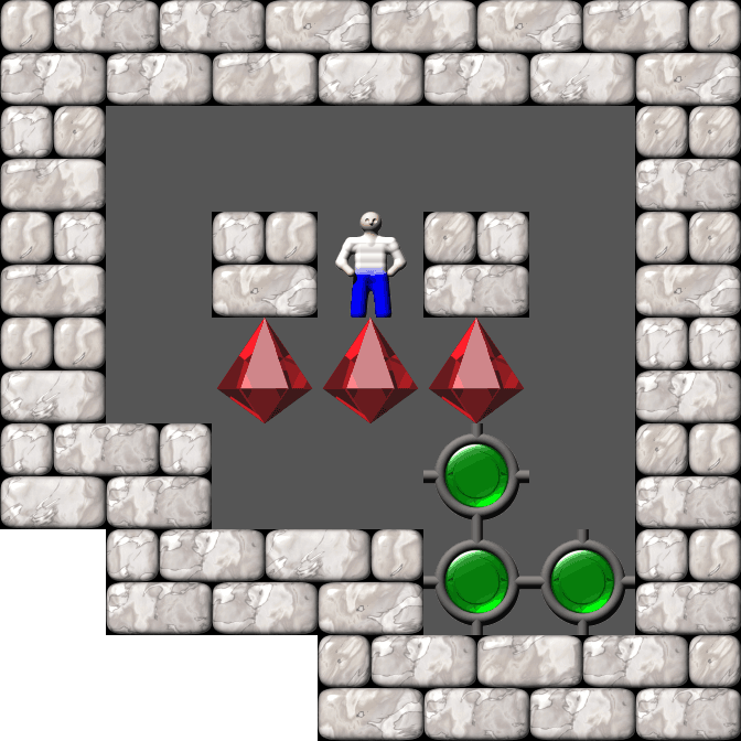 Sokoban Mass Remodel level 2176